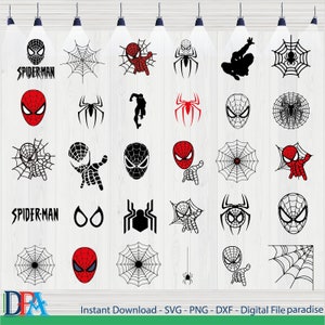 Layered Spiderman With Mask SVG, Digital Download for Circuit and  Silhouette, PDF, EPS, .png, .dfx, Perfect for Clothing, Water Bottles. 