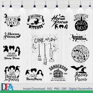 Come We Fly Hocus Pocus Geïnspireerd Decal Files, bestanden knippen voor cricut, svg, png, dxf hocus pocus svg hocus pocus png