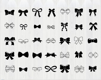 Ribbon Bow SVG Bundle, Ribbon SVG, Bow svg, Present Svg, Bow Tie SVG, Png, Svg Files for Cricut, Silhouette, Present Bow svg, Cricut