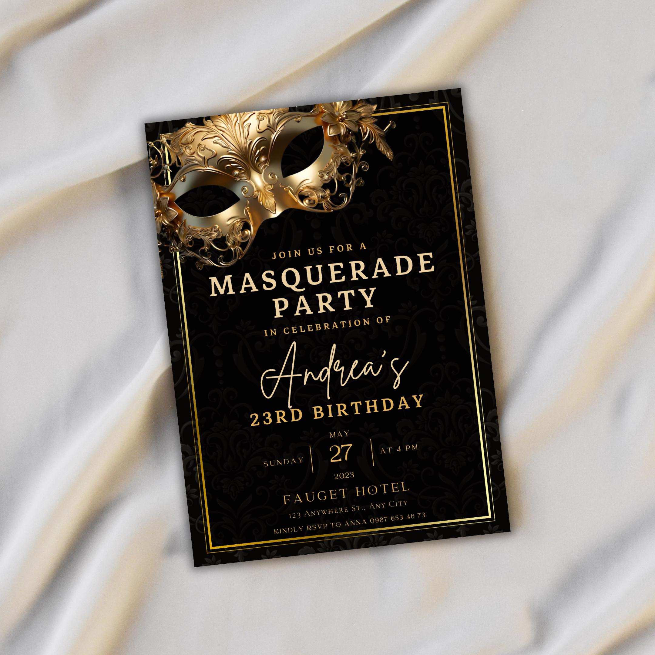 P5A Masquerade Party Invitation board : r/Persona5