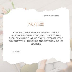 Customization Service, Edit and Customize your Invitation image 3