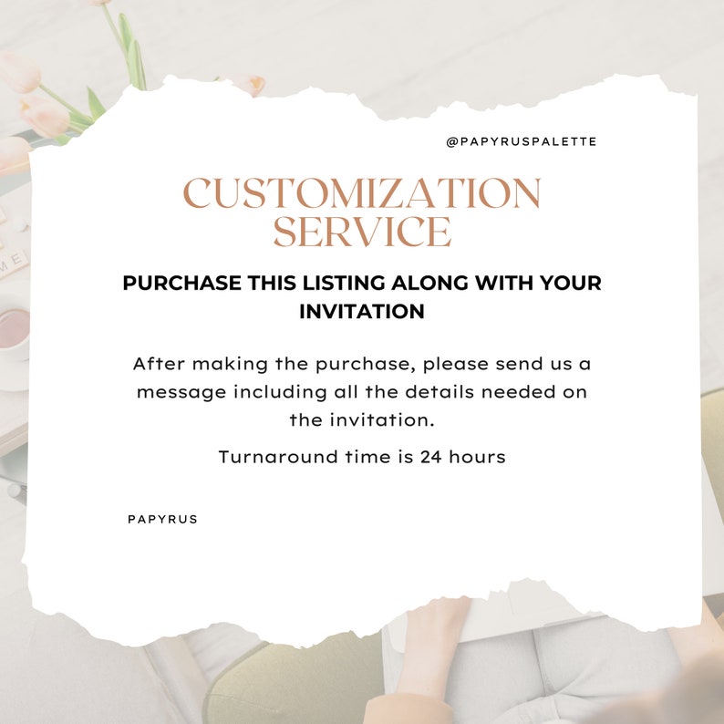 Customization Service, Edit and Customize your Invitation image 2