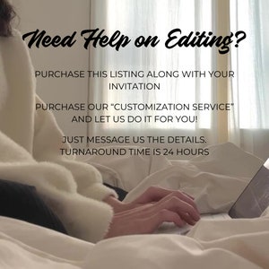 Customization Service, Edit and Customize your Invitation image 1