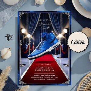 Sneaker Ball Invite | Custom Sneaker Gala Flyer & Printable Party Invite | Perfect for Sneaker Themed Events  Celebrations, Printable Party