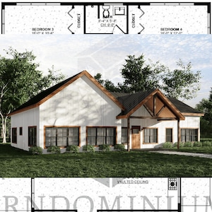 The Windermere Plan - 5 Bedroom Barndominium Floor Plan