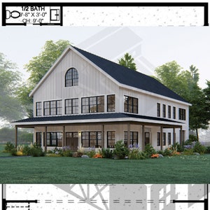 The Clements Plan - 2 Bedroom Barndominium Floor Plan