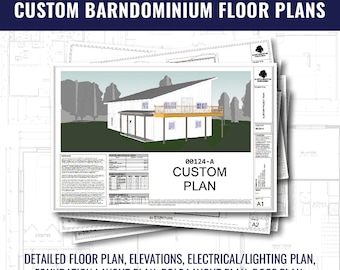 Plantas de casas Barndominium personalizadas