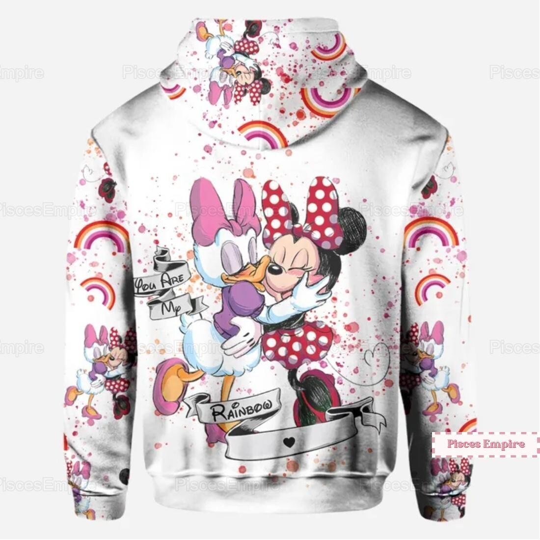 Discover Minnie Mouse Hoodies, Daisy Duck 3D Hoodies, Disney Minnie Hoodies, Disney Couple Hoodie, Disneyland Hoodie