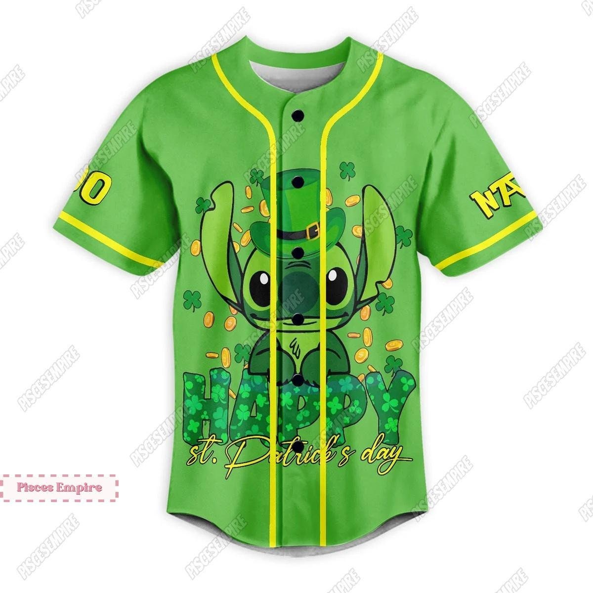 Cute Stitch Jersey Shirt, Custom Stitch Jersey, Disney Stitch Baseball Jersey, Funny Stitch Shirt