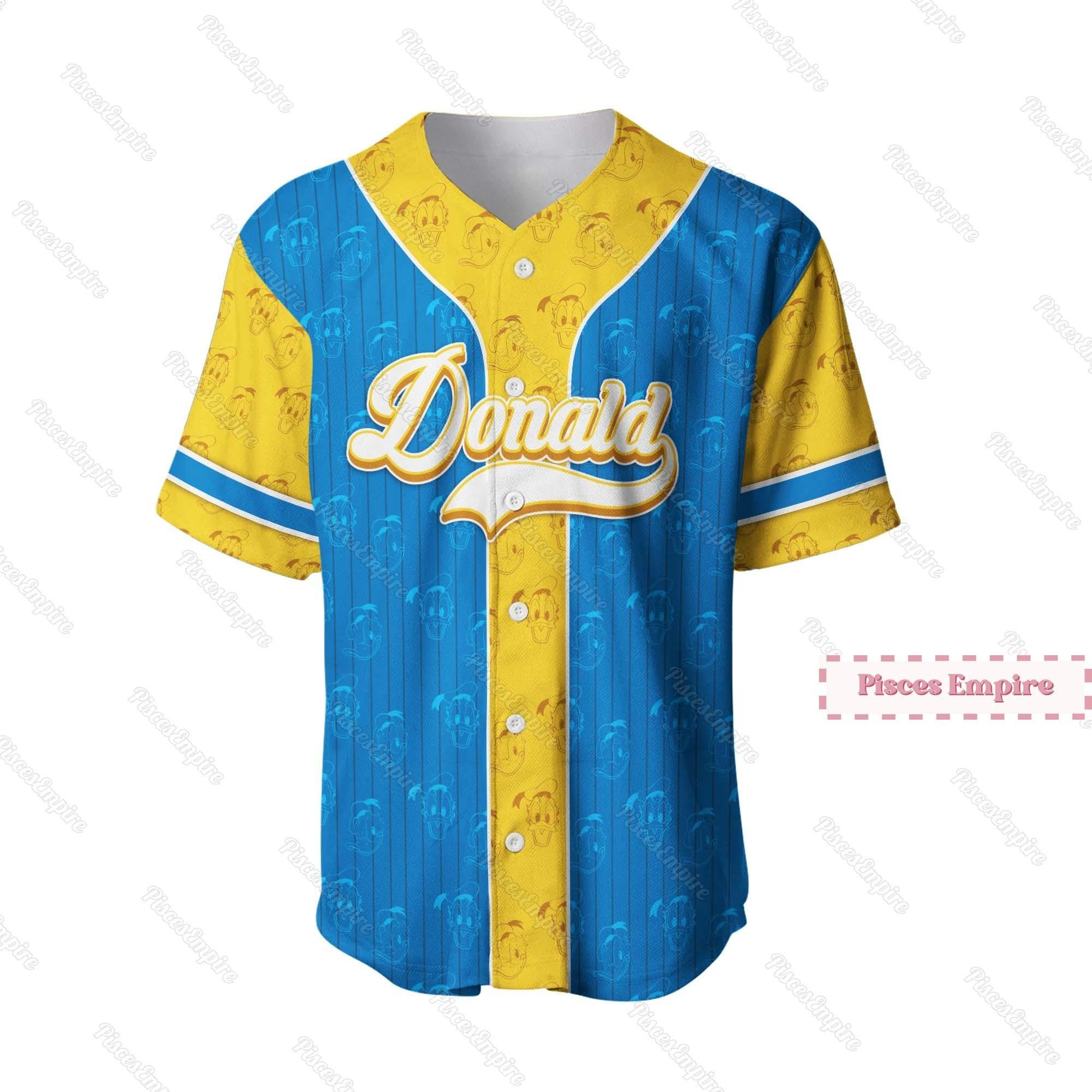 Discover Donald Duck Cartoon lustig Lieben Grafik baseball jersey tshirt