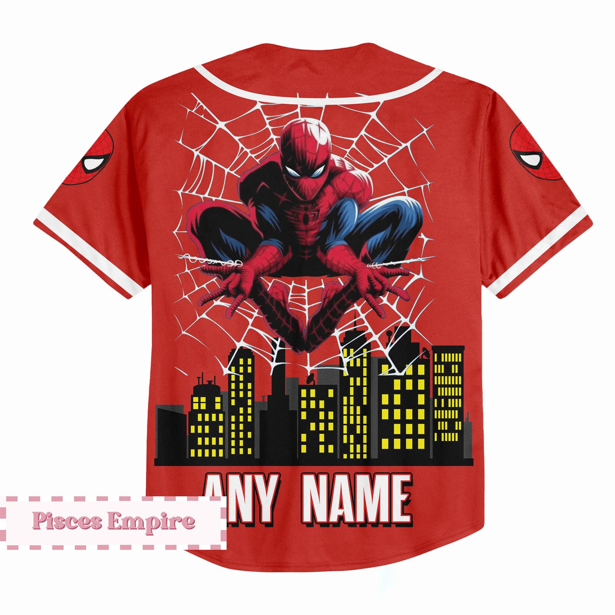 Spider Man Jersey, Spider-Man Jersey Shirt, Superhero Jersey Shirt