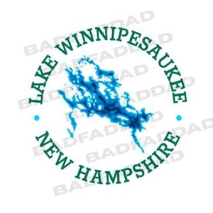 Lake Winnipesaukee-Vinyl-Aufkleber