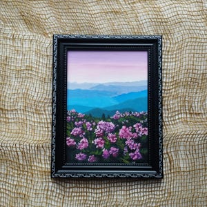 Blue Ridge Mountains Original Oil Painting Smoky Mountains Landscape Art