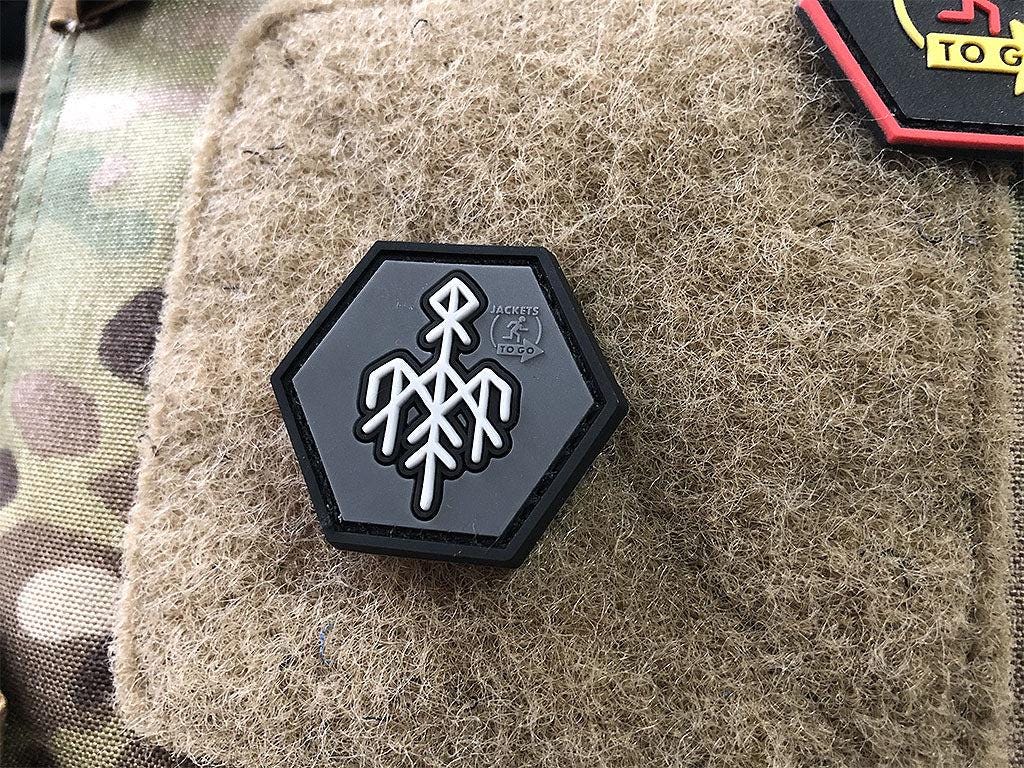 Hexagon Rune Wardruna Rune, Hexagon Patch / 3D Rubber Patch, Hexpatch - Etsy