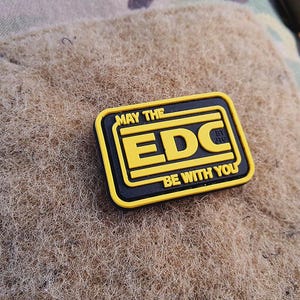 Microparche EDC Every Day Carry, a todo color, parche de goma 3D