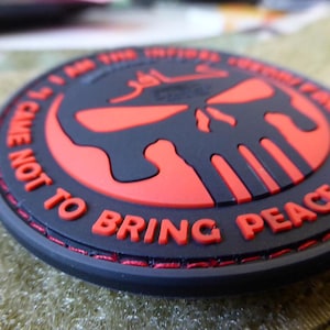 THE INFIDEL PUNISHER Patch, blackmedic / 3D Rubber Patch