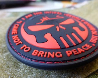 THE INFIDEL PUNISHER Patch, blackmedic / 3D Rubber Patch