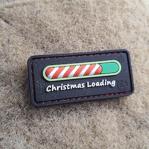 Christmas Loading Candy Patch, 3D Rubber Patch