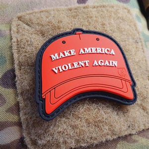RED BASECAP Patch, 3D Rubber Patch