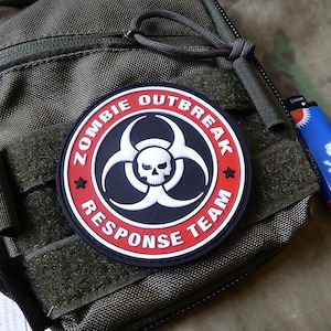 Naszywka Zombie Outbreak Response Team, pełnokolorowa / 3D gumowa