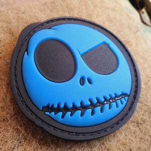 Big Nightmare Smile, Patch, blue gid (blue glow in the dark), 3D Rubber Patch