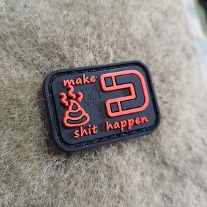 micro ShitMagnet Patch, blackmedic, 3D Rubber Patch
