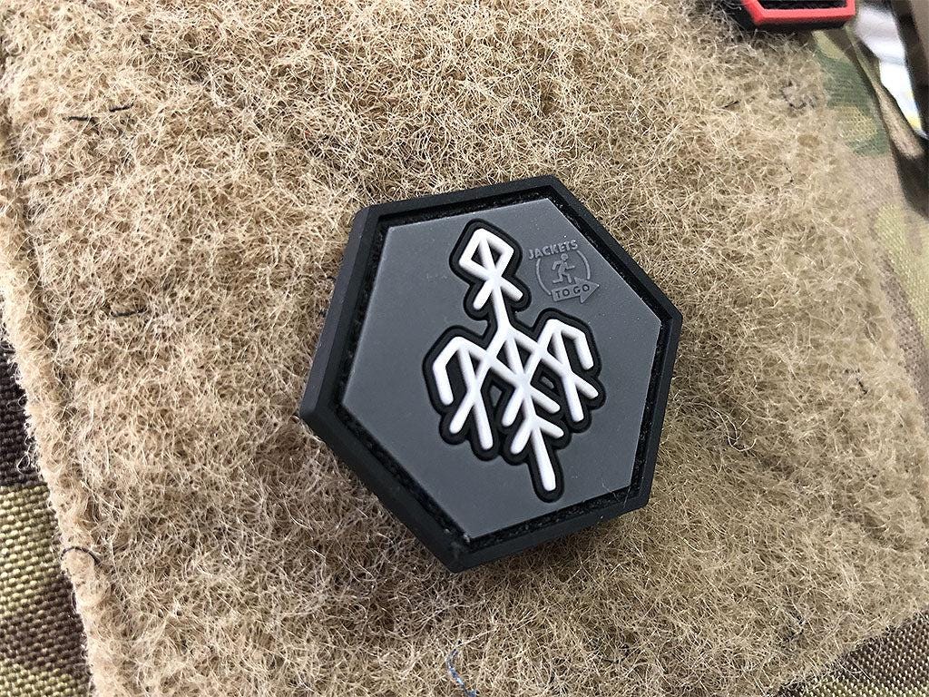 Hexagon Rune Wardruna Rune, Hexagon Patch / 3D Rubber Patch, Hexpatch - Etsy