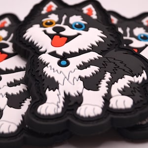 Pomsky 3D gummilapp i fullfärg