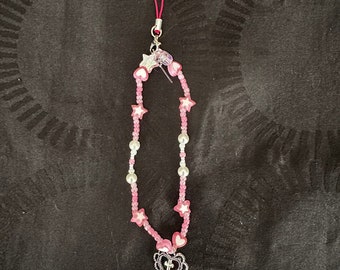 Baby Pink Cross Charm Telephone