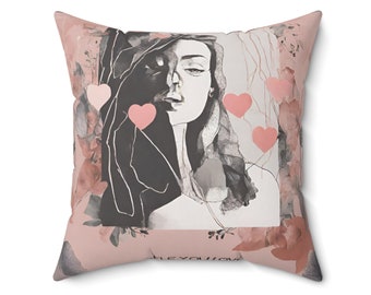 Spun Polyester Square Pillow - Self. You Love