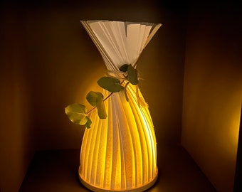 Lanterne, lumière, décoration, eucalyptus, bague à broder