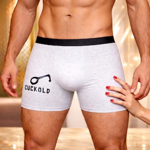 Men's Cuckold Boxer Shorts / Choice of Color and Size