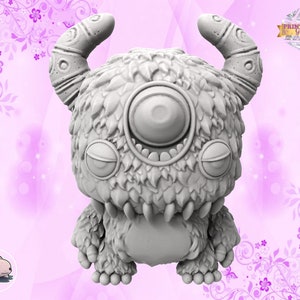 Sqidy, the Three-Eyed Miniature | Monster in Box Figure | Funny Creatures | Crazy Animals | Special Fantasy DIY Gift | 3D Printing