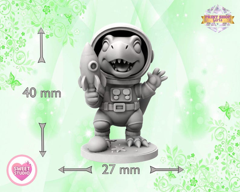 Astro Raptor Astronaut Raptor Miniature | Dinosaur Fantasy Figure | Dino Jobs in ...