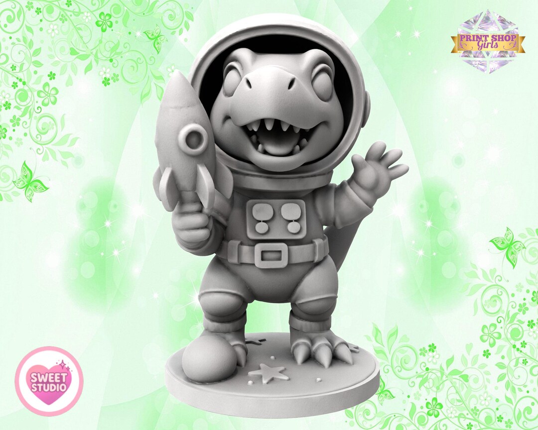 Astro Raptor Astronaut Raptor Miniature | Dinosaur Fantasy Figure | Dino Jobs in ...