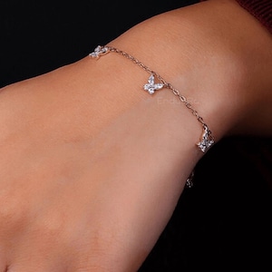 Premium Round & Marquise Lab Grown Diamond Bracelets For Women | 14K Solid Gold CVD Tennis Bracelet | Dainty Everyday Jewelry Gift for Her