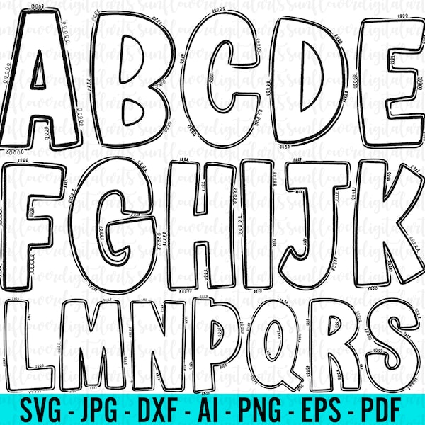 Doodle Font Svg, Doodle Font Png, Doodle Letters Svg, Doodle Alphabet Svg, Doodle Letters Png, Doodle Alphabet Png, Hand Drawn Font Svg