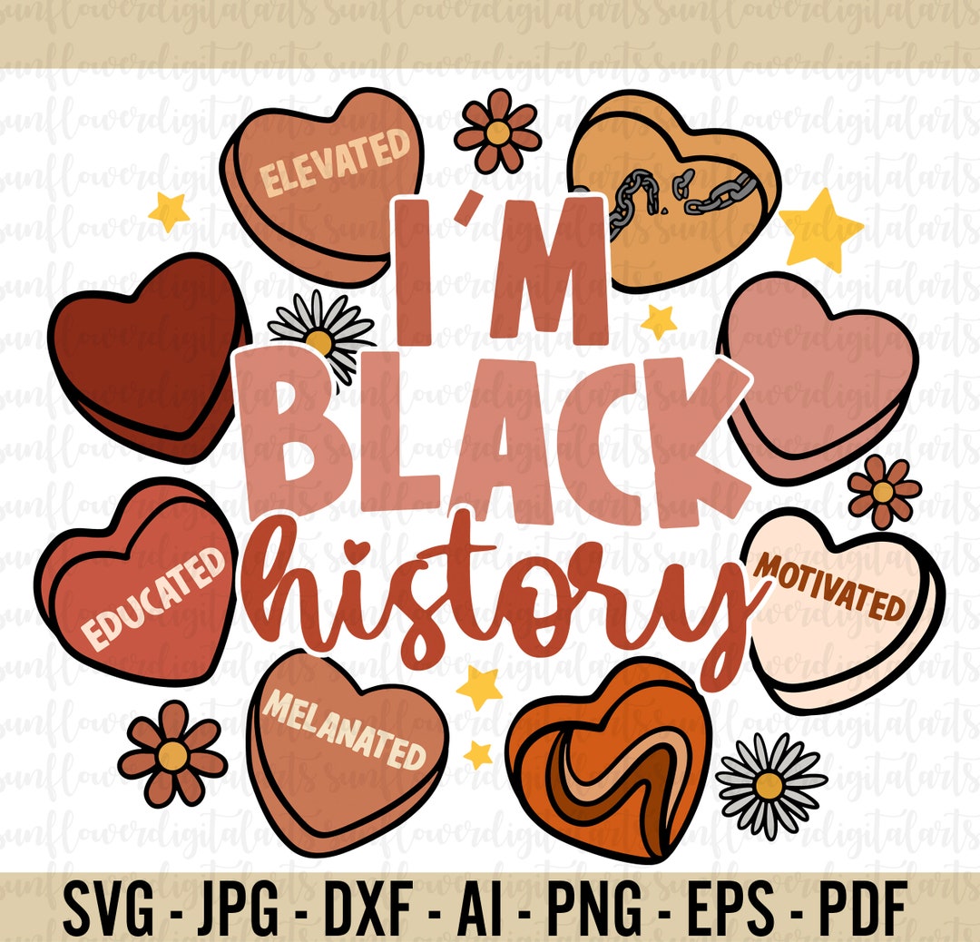 I Am Black History Month Candy Heart Png,black History Month Png,black ...
