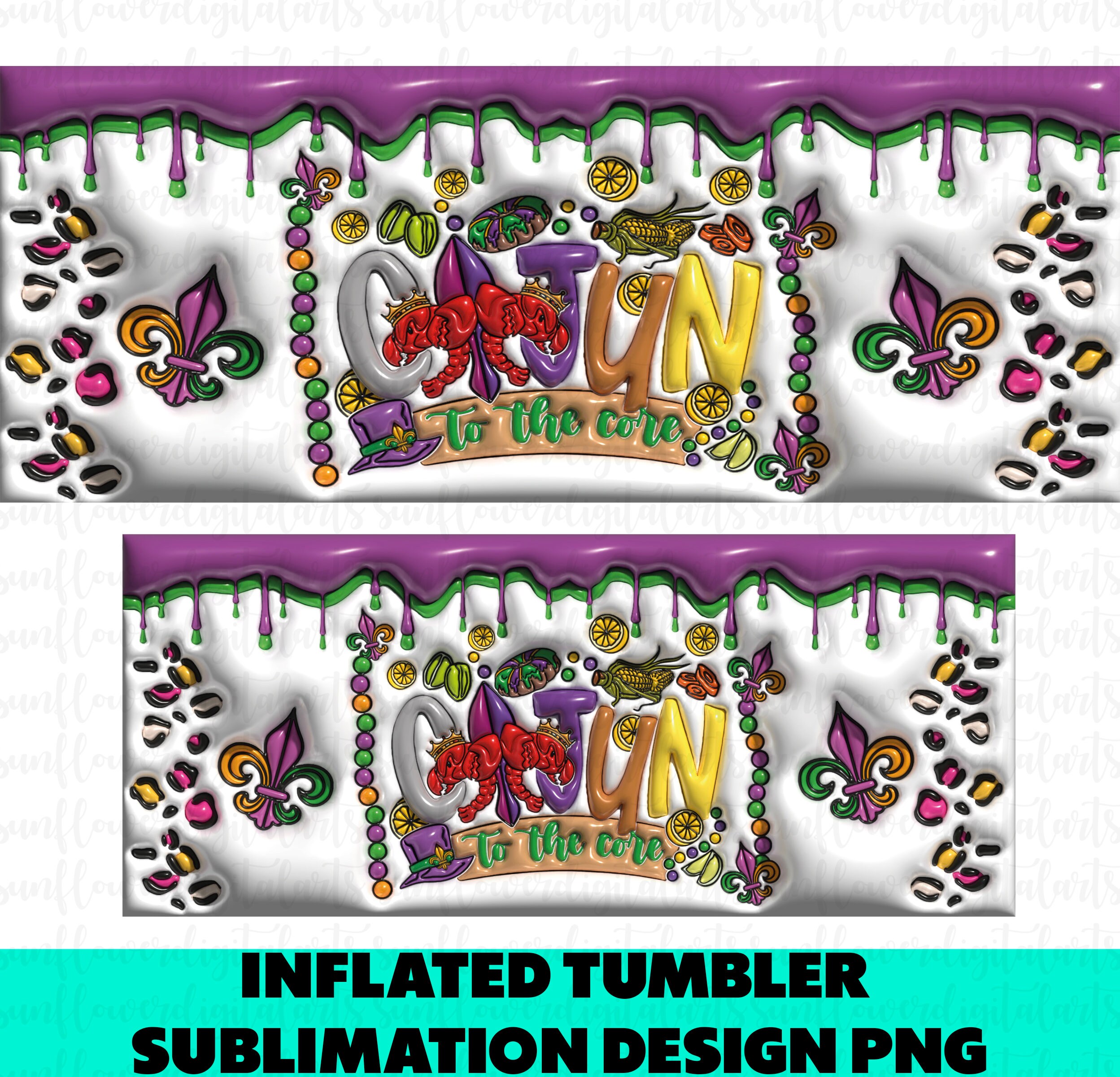 mardi gras puffy vest
