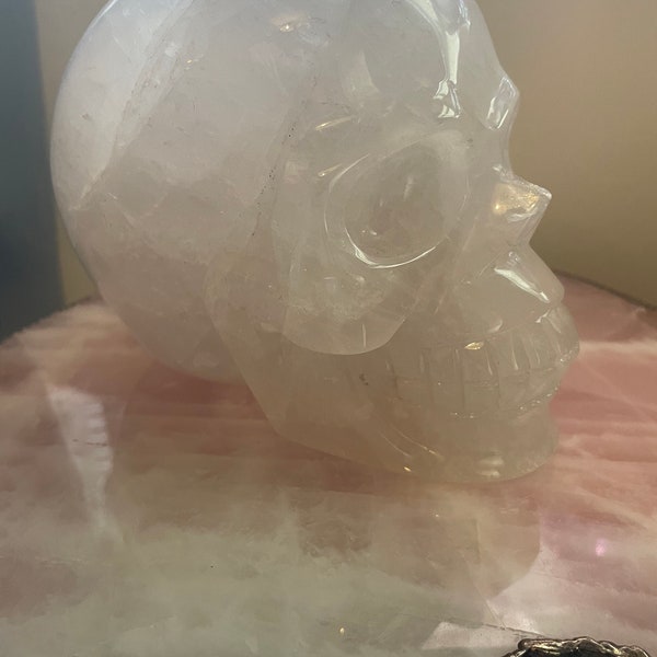 Large Quartz Crystal skull