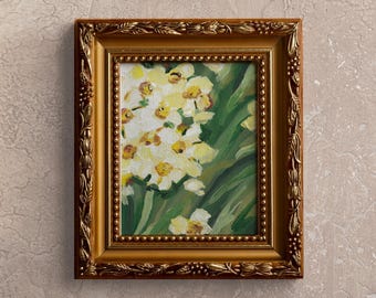 水仙、絵画、抽象芸術、ファインアート紙プリント - Etsy 日本