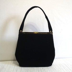 Bolso de mano vintage raro de lana virgen y cachemira INGBER