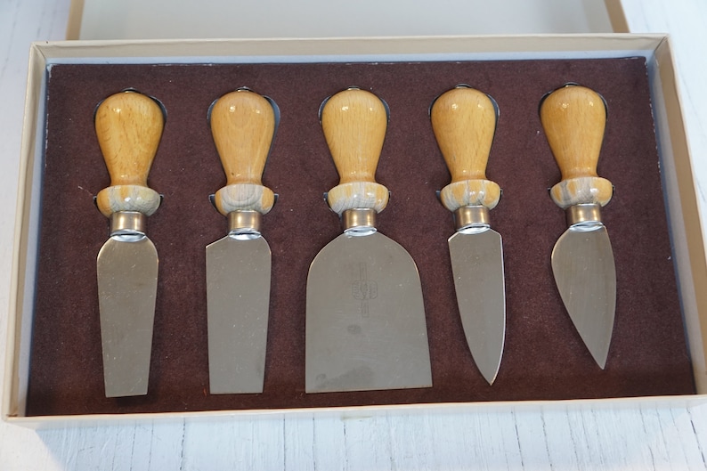 Set of 5 Italian Cheese Knives