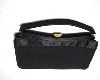Vintage Black Top Handle Bag