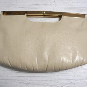 Cartera de mano/bolso de mano vintage de cuero Mardane USA