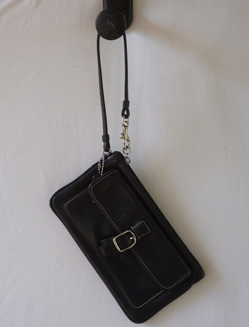 Bracelet en cuir noir Coach image 1