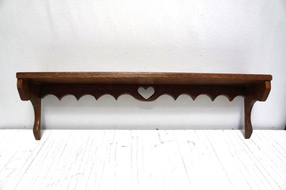 Vintage Wall Mounted Wooden Shelf