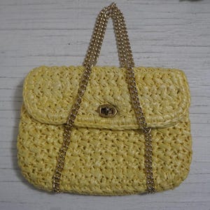 Bolsos y carteras vintage de rafia y paja tejida, años 60