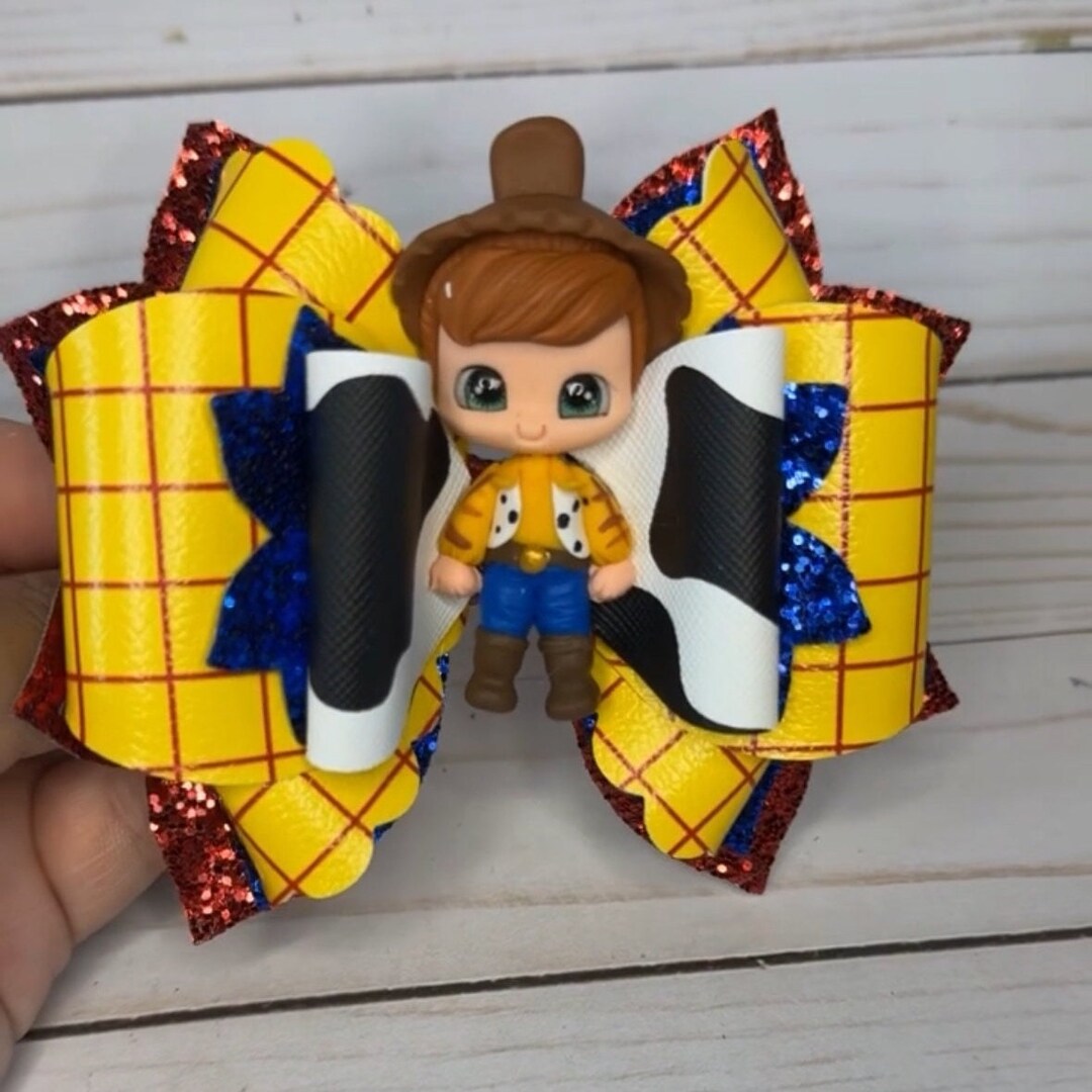 Toy Story Bow. Character Bows, Bows, Hair Bow, Hair Accessories Etsy
