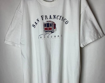 Vintage Y2K San Francisco California Souvenir T Shirt Big Logo Size XL FREE SHIPPING